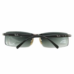 Ray-Ban 眼鏡 サングラス メタルフレーム グラデーション ハーフリム スクエア ロゴ 6710 黒 ブラック シルバー色