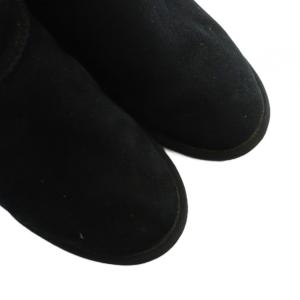 VANS ショートブーツ ムートン スタッズ ロゴ ボア 24cm 黒 ブラック V8003W GY11 /MQ