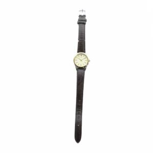 SEIKO 7N01-6880 腕時計 ウォッチ クォーツ ラウンド レザーベルト ゴールド色 GY11 /MQ