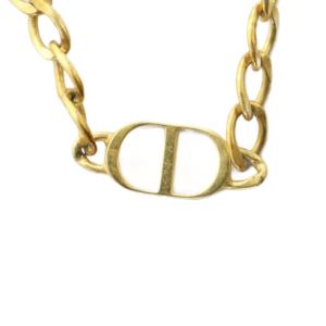 Christian Dior CDロゴ ネックレス ゴールドカラー