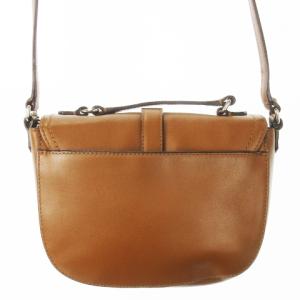 COACH ショルダーバッグ クロスボディ ポシェット レザー 革 フラップ ベルト オックスフォード 茶 ブラウン