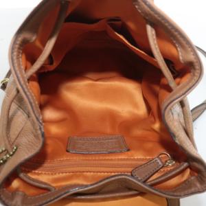 COACH リュックサック バックパック デイパッグ レザー ターンロック 茶色 ブラウン F24385 /XZ GY18