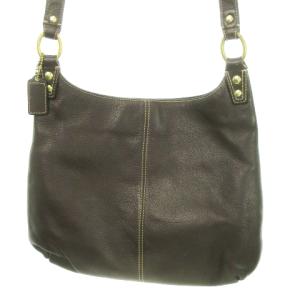 COACH ショルダーバッグ クロスボディ レザー 革 ターンロック ロゴチャーム 茶 ブラウン F19265 /AO4