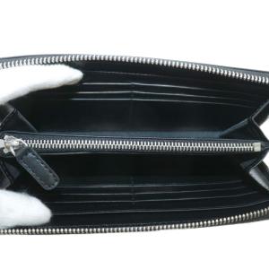 BLACK LABEL CRESTBRIDGE 長財布 PVC チェック柄 ブラック