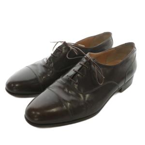 ビジネスシューズ ドレス 革靴 レザー ストレートチップ 8.5 26.5cm 茶色 ブラウン /XZ