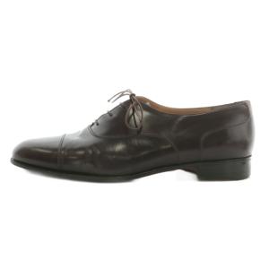 Salvatore Ferragamo ビジネスシューズ ドレス 革靴 レザー ストレートチップ 8.5 26.5cm 茶色 ブラウン /XZ
