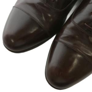 Salvatore Ferragamo ビジネスシューズ ドレス 革靴 レザー ストレートチップ 8.5 26.5cm 茶色 ブラウン /XZ