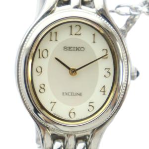 ジャンク品 1F20-6H00 エクセリーヌ EXCELINE 腕時計 ウォッチ クォーツ シェル文字盤