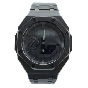 CASIO G-SHOCK GA-2100 腕時計 クォーツ 黒文字盤 アナデジ カレンダー付き デイト ブラック
