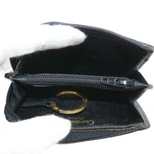 Christian Dior 小銭入れ コインケース レザー L字ファスナー CDロゴ 黒 ブラック /XZ GY18