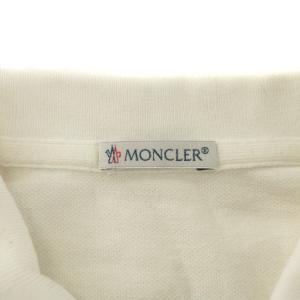 MONCLER MAGLIA POLO MANICA CORTA ポロシャツ 半袖 ロゴ ワッペン L 白 ホワイト B10918340800