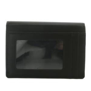 agnes b. XAW01-04 パスケース カードケース 名刺入れ 定期入れ 二つ折り レザー 黒 ブラック /XZ