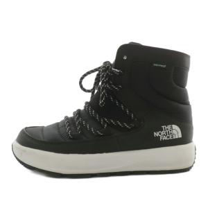 THE NORTH FACE アプレレース APRES LACE ウィンターブーツ ショート 中綿 ロゴ US9 27cm 黒 ブラック