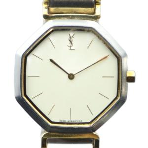 ジャンク品 2200-222377 腕時計 ウォッチ クォーツ ロゴ シルバー色 ゴールド色 GY11
