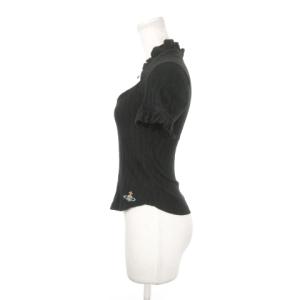 Vivienne Westwood ニットソー フェイクレイヤード フリル M ブラック