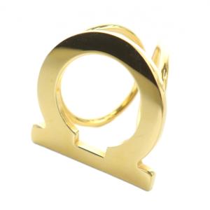 スカーフリング アクセサリー ロゴ ゴールド色 GY11 /MQ