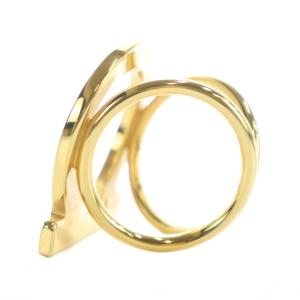 Salvatore Ferragamo スカーフリング アクセサリー ロゴ ゴールド色 GY11 /MQ