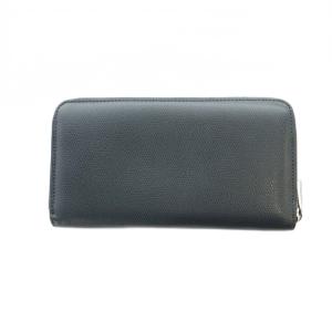 1PIU1UGUALE3 長財布 ウォレット ロゴ レザー ラウンドファスナー 黒 ブラック GY18 /MQ