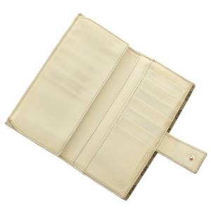 GUCCI 長財布 二つ折り GGキャンパス レザー Wホック 総柄 ロゴ ゴールド金具 茶色 ブラウン 181593・0416