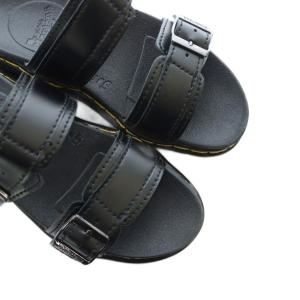 Dr.Martens VOSS ヴォス 23802001 サンダル レザー ロゴ UK4 23cm 黒 ブラック GY18 /MQ