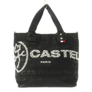 パセ トートバッグ ナイロン ジャカード ロゴ 黒 ブラック /CK19 GY18