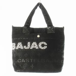 CASTELBAJAC パセ トートバッグ ナイロン ジャカード ロゴ 黒 ブラック /CK19 GY18
