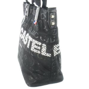 CASTELBAJAC パセ トートバッグ ナイロン ジャカード ロゴ 黒 ブラック /CK19 GY18