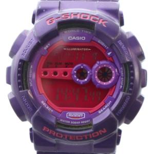 GD-100SC 腕時計 ウォッチ デジタル クォーツ ロゴ カレンダー付き デイト 紫 GY18 /MQ
