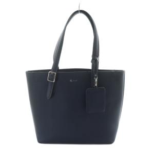 トートバッグ ハンド PVC ロゴ パスケース付き 紺 ネイビー GY18 /MQ