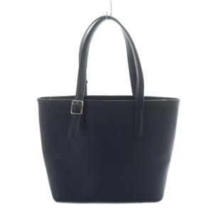 TAKEO KIKUCHI トートバッグ ハンド PVC ロゴ パスケース付き 紺 ネイビー GY18 /MQ