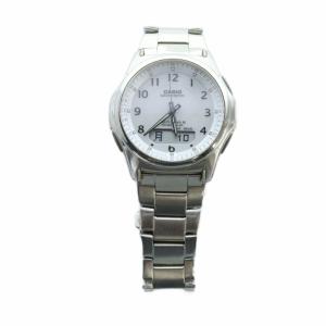 CASIO WVA-M630 ウェーブセプター 腕時計 ウォッチ ソーラー カレンダー付き 白文字盤 シルバー色 GY18