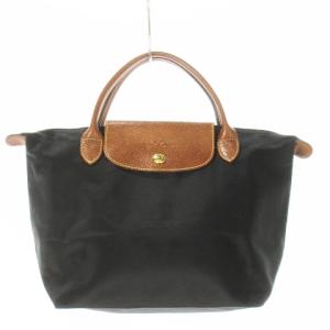 ル プリアージュ トートバッグ ナイロン レザー 革 ロゴ型押し S 黒 ブラック /CK17 GY18
