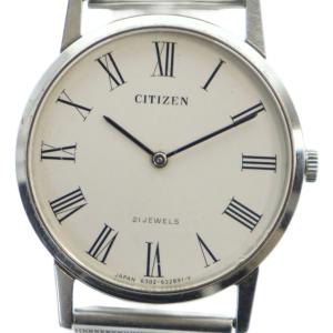 4-632494 腕時計 ウォッチ 手巻き 21石 ローマン ロゴ シルバー色 GY18 /MQ