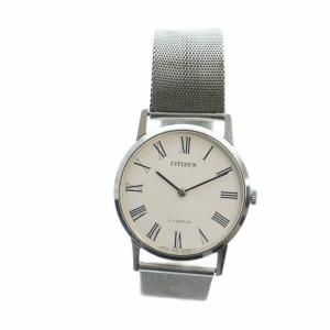 CITIZEN 4-632494 腕時計 ウォッチ 手巻き 21石 ローマン ロゴ シルバー色 GY18 /MQ