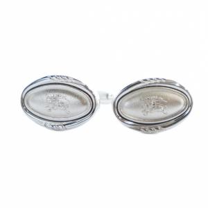 BURBERRY LONDON カフス タイピン アクセサリー ロゴ シルバー色 GY18 /MQ