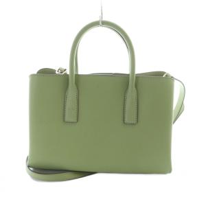 MICHAEL KORS トート ショルダーバッグ 2WAY ロゴ レザー 緑 グリーン GY18 /MQ