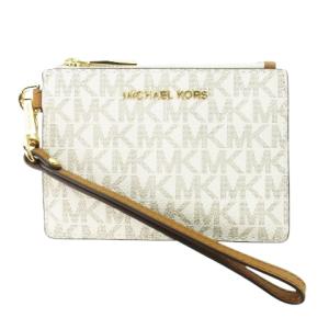 コインケース 小銭入れ パスケース カード キーリング PVC レザー 革 MKシグネチャー ロゴ 白