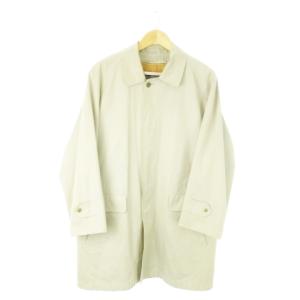 ヴィンテージ ステンカラーコート 裏ノバチェック L グレージュ