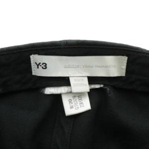 YOHJI YAMAMOTO adidas Y-3 SQUARE LABEL CAP 帽子 キャップ ロゴ OSFA 58cm 黒 ブラック /XZ