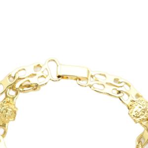 GIANNI VERSACE ブレスレット アクセサリー 2連 メデューサ ロゴ ゴールド色 GY18 /MQ
