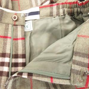burberrys ハーフパンツ ウール チェック LL グリーン