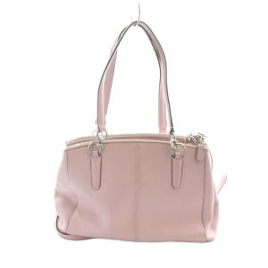 COACH F36637 ハンドバッグ ショルダーバッグ 2WAY レザー PVC ロゴ ピンク GY11/MQ
