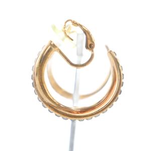 SWAROVSKI イヤリング アクセサリー 両耳用 ラインストーン ロゴ ゴールド色 GY11 /MQ