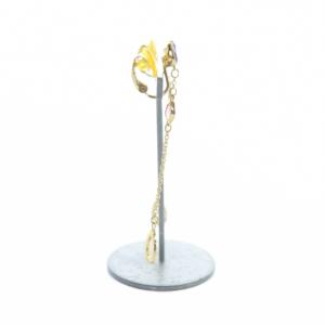 SWAROVSKI イヤリング アクセサリー 両耳用 クリップ式 ロング ラインストーン ゴールド色 GY11 /MQ