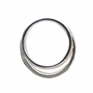 SWAROVSKI 指輪 リング アクセサリー スパイラル ラインストーン ロゴ 55 14号 シルバー色 GY11 /MQ