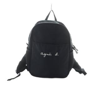 リュックサック デイバッグ バックパック ナイロン ロゴ 黒 ブラック GY18 /MQ