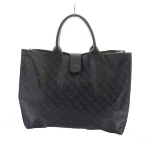 トートバッグ ハンド 総柄 ソフティ ロゴ ナイロン グレー GY18 /MQ