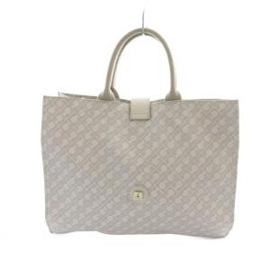 トートバッグ ハンド ソフティ 総柄 ロゴ ナイロン アイボリー GY18 /MQ