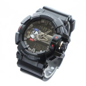 CASIO G-SHOCK GBA-400 腕時計 ウォッチ クォーツ Bluetooth ロゴ カレンダー付き 黒 ブラック GY18