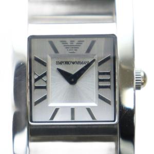 AR-5759 腕時計 ウォッチ クォーツ ローマン スクエア ロゴ シルバー色 GY18 /MQ